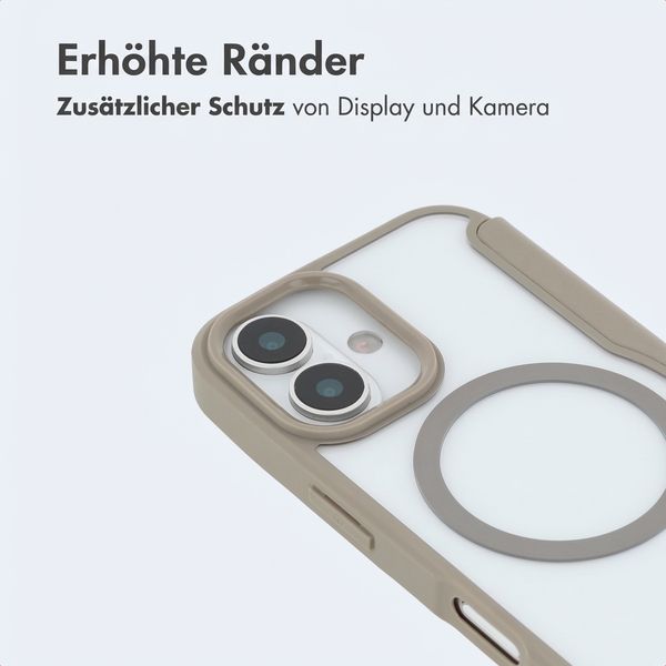imoshion Transparente Bookcase mit MagSafe Apple iPhone 16 - Beige