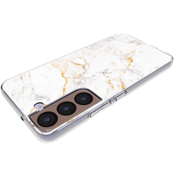 imoshion Design Hülle Samsung Galaxy S22 - White Marble