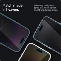 Spigen GLAStR Privacy EZ Fit Displayschutzfolie + Applicator Apple iPhone 14 Pro Max