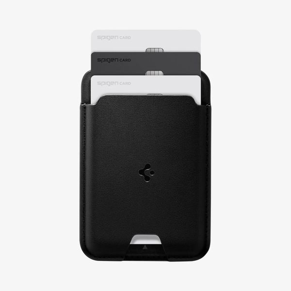 Spigen Kartenhalter mit MagSafe Valentinus für Apple iPhone - 3 Karten - Black