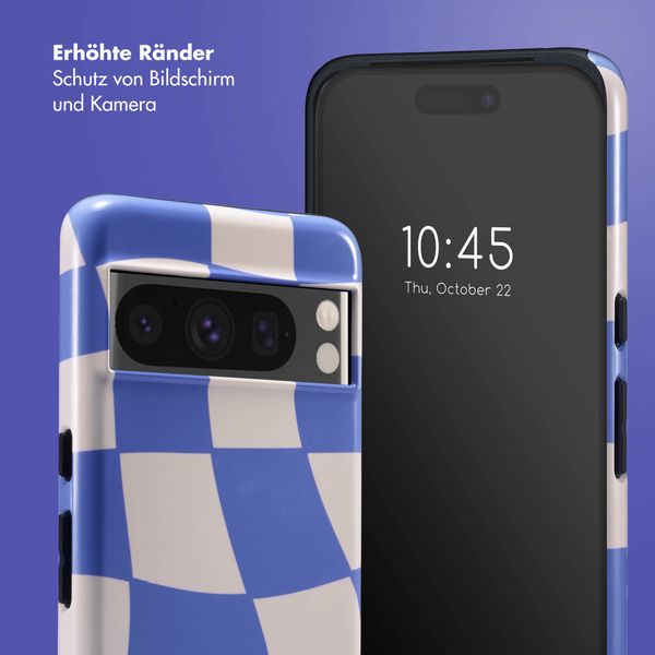 Selencia Vivid Tough Back Cover für das Google Pixel 8 Pro - Groovy Sapphire Blue