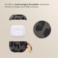 Selencia Sabi Case Apple AirPods 4 - Leopardenmuster - Midnight Black