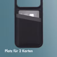 imoshion Backcover mit Kartenfach und Ständer Apple iPhone 17 Pro - Schwarz