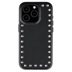 Selencia Studs Backcover mit MagSafe Apple iPhone 15 Pro - Velvet Black