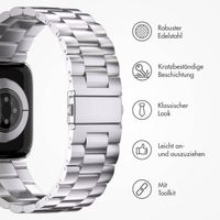 imoshion Edelstahlarmband für das Apple Watch Series 1 bis 9 / SE (38/40/41 mm) | Series 10 / 11 (42 mm) - Silber