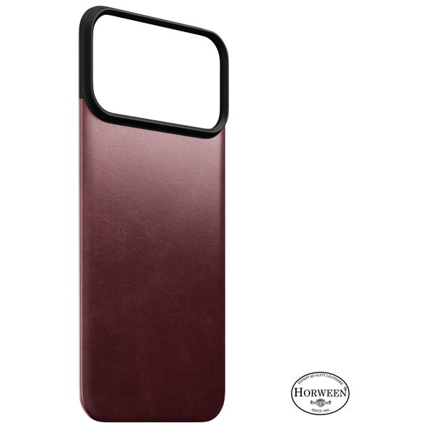 Nomad Magnetic Leather Backside Apple iPhone 18 Pro Max - Burgundy