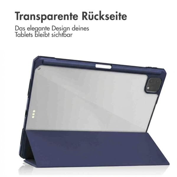 imoshion Trifold Hardcase Klapphülle Apple iPad Pro 12.9 (2018/2020/2021/2022) - Dunkelblau