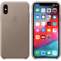 Apple Leder-Case Taupe für das Apple iPhone Xs Max