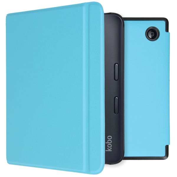 imoshion Slim Hard Case Sleepcover mit Stand für das Kobo Libra 2 / Tolino Vision 6 - Hellblau