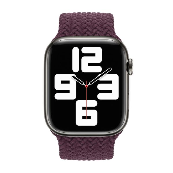 Apple Geflochtenes Solo Loop für das  Apple Watch | 38/40/41/42 mm - Größe 6 - Dark Cherry