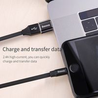 Baseus Micro-USB-zu-USB-C-Adapter – OTG – Schwarz