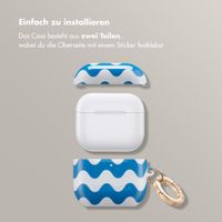Selencia Vivid Case Apple AirPods 4 - Wave Vibes Classic Blue