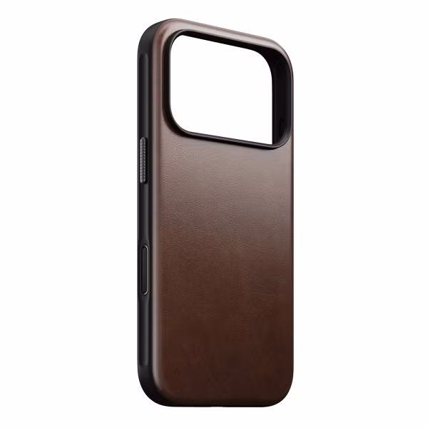 Nomad Modern Horween Leather Case Apple iPhone 17 Pro - Rustic Brown