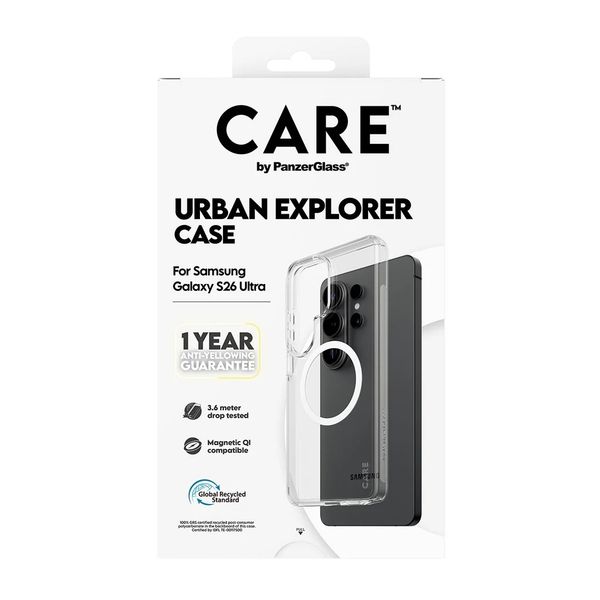 CARE by PanzerGlass Urban Combat Case Samsung Galaxy S26 Ultra - Transparent