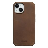 Accezz Vintage Leather Magsafe Backcover Apple iPhone 15 - Rustic Brown