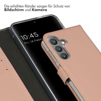 Selencia Echtleder Klapphülle für das Samsung Galaxy S24 - Dusty Pink