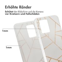 imoshion Design Hülle Motorola Moto G54 - White Graphic