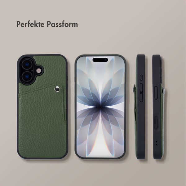 Selencia Riva Back Cover mit Kartenfach Apple iPhone 17 - Sage Green