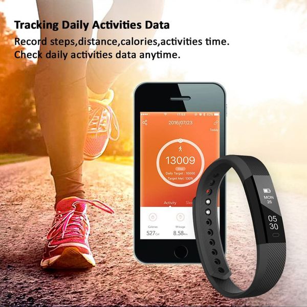 Lintelek Activity Tracker - Schwarz