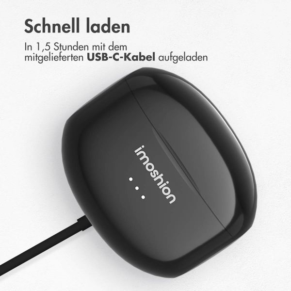 imoshion Aura Pro Kabellose In-Ear-Kopfhörer - Aktive Geräuschunterdrückung (ANC) - Schwarz