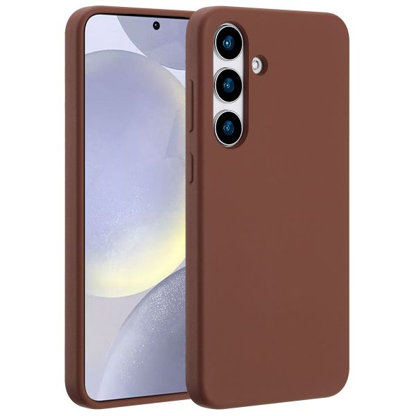 Accezz Liquid Silikoncase mit MagSafe Samsung Galaxy S25 Plus - New Tea Brown