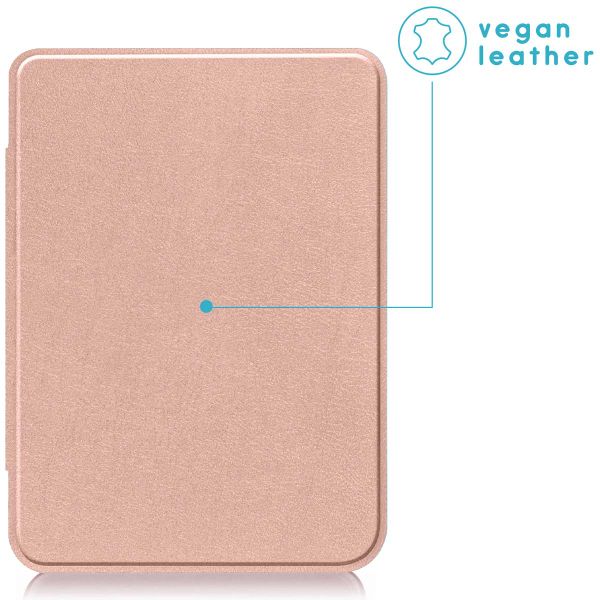 imoshion Slim Hard Case Klapphülle Kobo Clara Colour / BW - Rosé gold