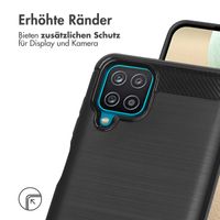 imoshion Brushed Back Cover für das Samsung Galaxy A12 - Schwarz