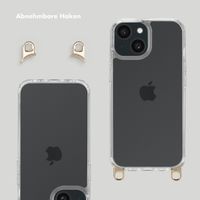 Selencia Back Cover mit abnehmbaren Haken für das iPhone 15 - Transparent