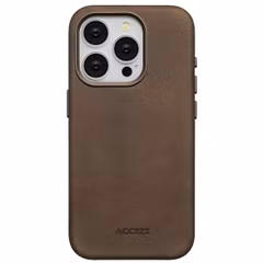 Accezz Vintage Leather Magsafe Backcover Apple iPhone 15 Pro - Rustic Brown
