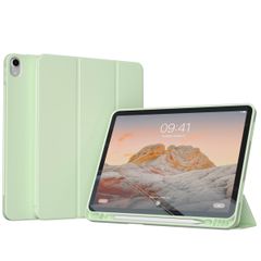 Accezz Smarte Klapphülle aus Silikon Apple iPad Air 11 Zoll (2025) M3 / (2024) M2 / Air 5 (2022) / Air 4 (2020) - Hellgrün