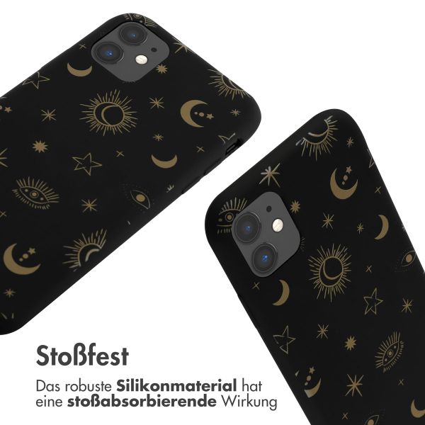 imoshion SilikonHülle design mit Band Apple iPhone 11 - Sky Black