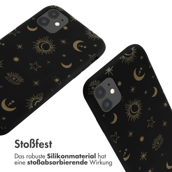 imoshion Silikonhülle design mit Band für das iPhone 11 - Sky Black