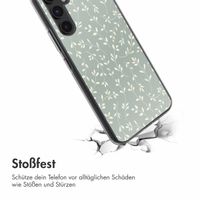 imoshion  Design Hülle für das Samsung Galaxy A54 - Smoke Green Flowers