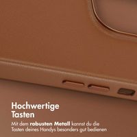 Accezz MagSafe Leather Backcover Apple iPhone 14 Pro - Sienna Brown