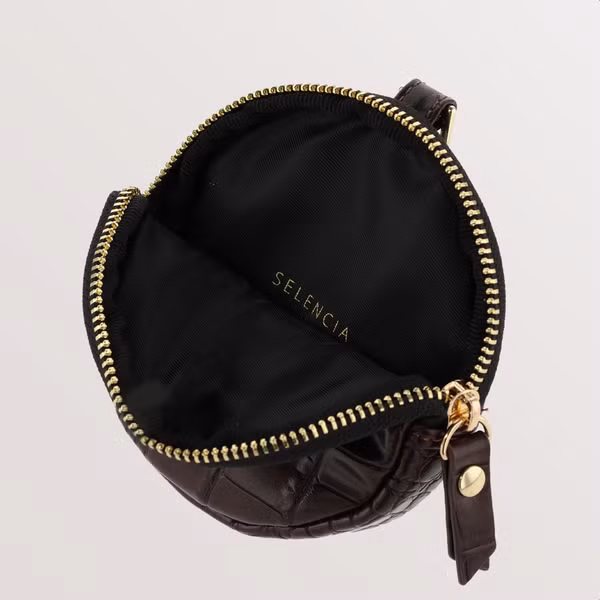 Selencia Nova Mini Pouch - Croco Choco Brown
