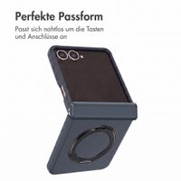 Accezz Color Backcover mit MagSafe und Ringständer Samsung Galaxy Z Flip 8 - Dunkelblau