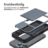 imoshion Backcover mit Kartenfach Apple iPhone 16 Pro - Dunkelblau