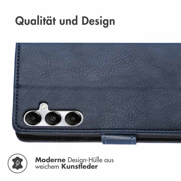 imoshion Luxuriöse Klapphülle Samsung Galaxy A35 - Dunkelblau