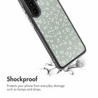imoshion Design Hülle Samsung Galaxy A36 - Smoke Green Flowers