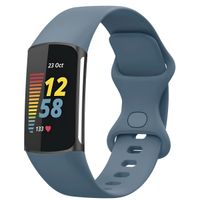 imoshion Silikonband für das  Fitbit Charge 5 / 6 - L - Official Blue