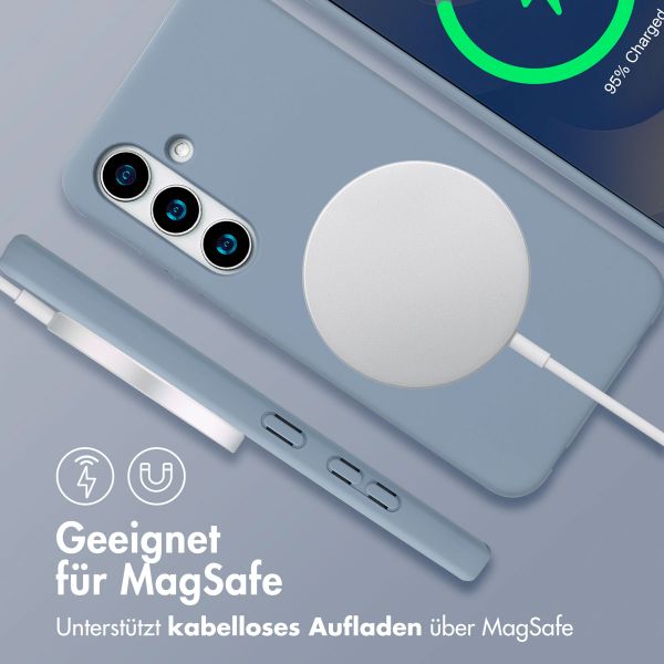 imoshion Color Backcover mit abnehmbarem Handykette und MagSafe Samsung Galaxy S24 / S25 - Ash Blue