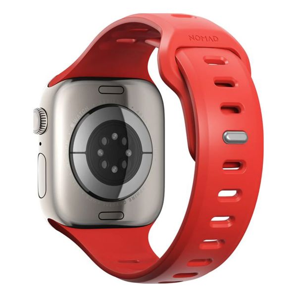 Nomad Tempo Silikonarmband für das  Apple Watch Series 1 - 11 / SE / Ultra (44/45/46/49 mm) - Wide fit - Coral