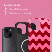 Selencia Vivid Tough Back Cover mit MagSafe für das iPhone 13 - Wave Vibes Lipstick