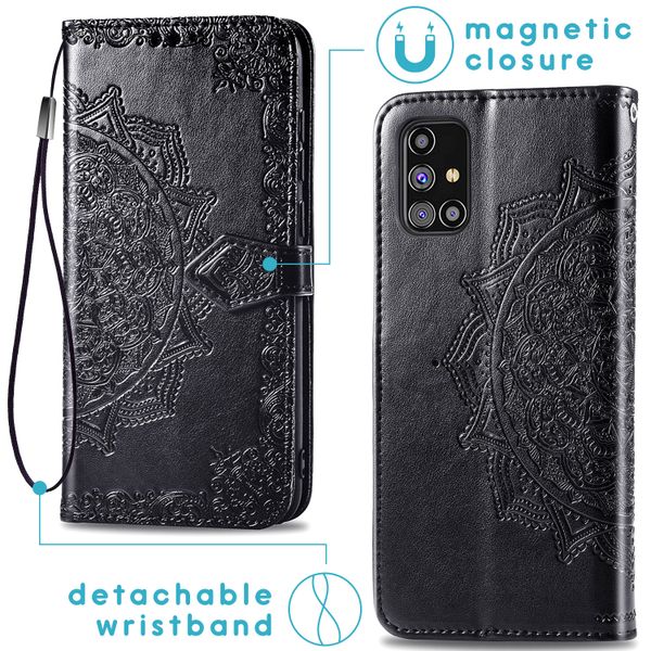 imoshion Mandala Klapphülle Samsung Galaxy M31s - Schwarz
