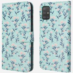 imoshion ﻿Design Klapphülle für das Samsung Galaxy A51 - Blue Flowers