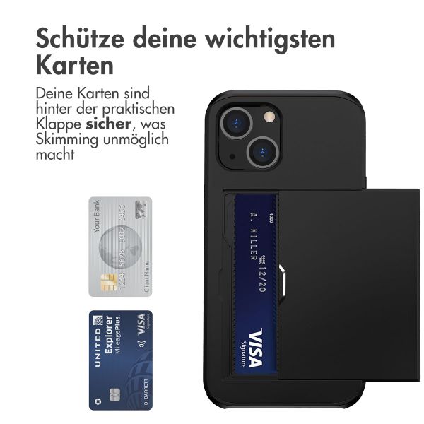 imoshion ﻿Backcover mit Kartenfach für das Apple iPhone 14 Plus - Schwarz