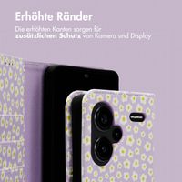 imoshion Design Klapphülle für das Xiaomi Redmi Note 13 Pro Plus (5G) - White Daisy