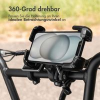 imoshion Rugged Fahrrad-Handyhalterung - 360° drehbar - Universal - Schwarz