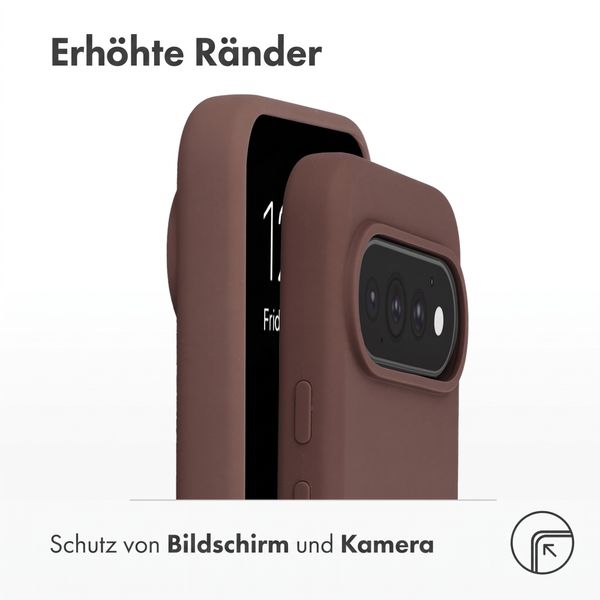 Accezz Liquid Silikoncase mit MagSafe Google Pixel 11 / 11 Pro / 10 / 10 Pro - New Tea Brown