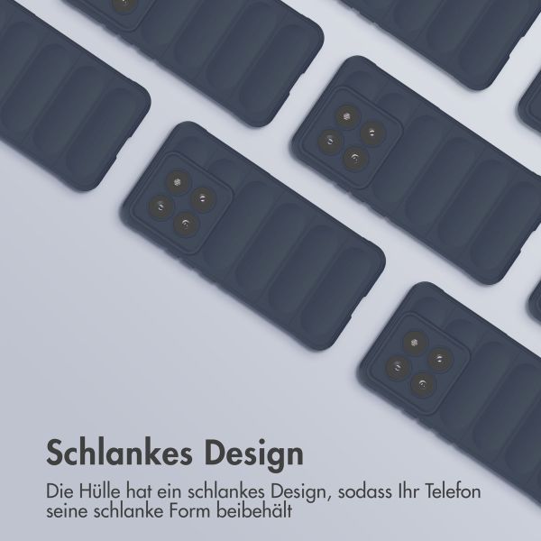 imoshion EasyGrip Back Cover für das Xiaomi 14 Pro - Dunkelblau